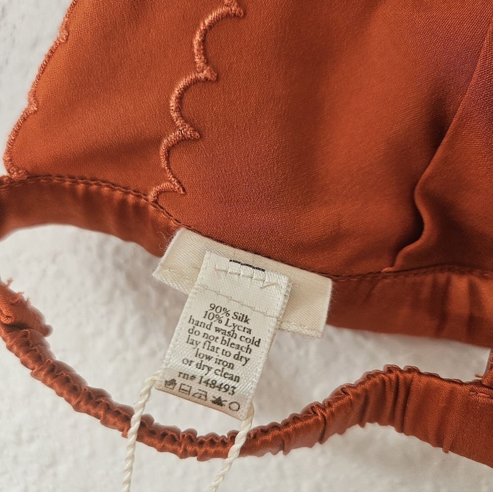 NWT Doen Lucie bralette in redbud, large - Picture 8 of 10